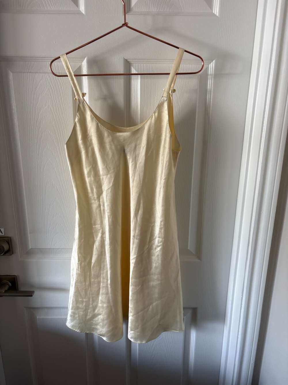 Vintage Christian Dior Satin Slip Dress / Nightgown (70s-90s) - Picture 2 of 4